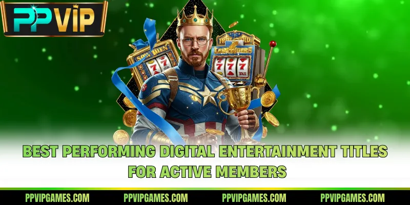 Best performing digital entertainment titles for active members