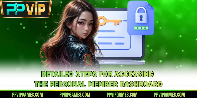 Detailed steps for accessing the personal member dashboard