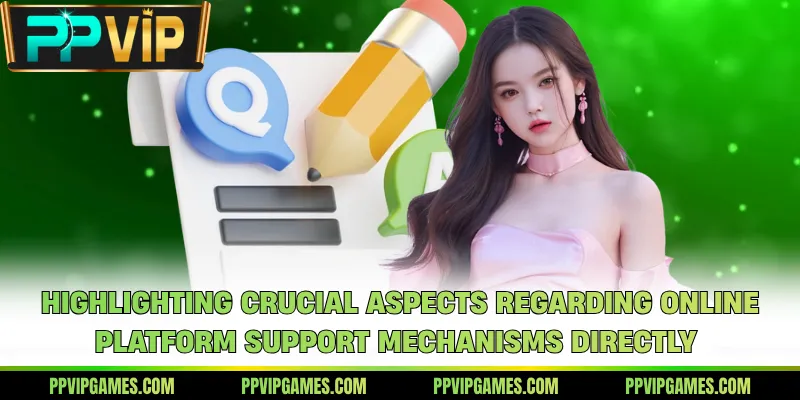 Highlighting crucial aspects regarding online platform support mechanisms directly