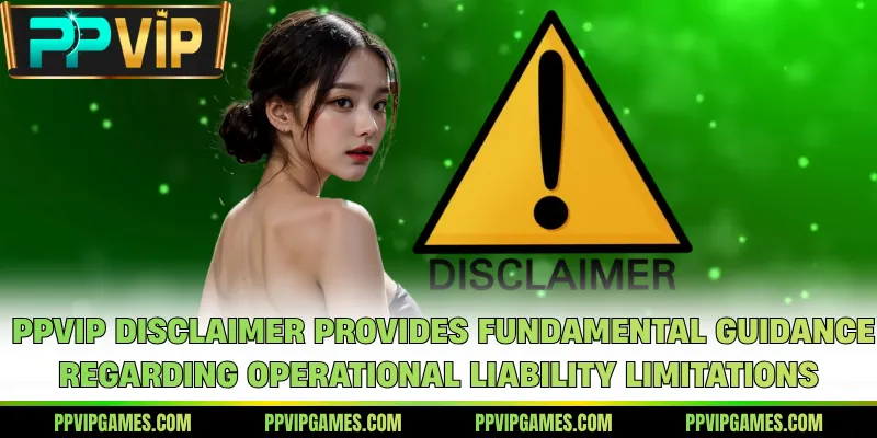 PPVIP disclaimer provides fundamental guidance regarding operational liability limitations
